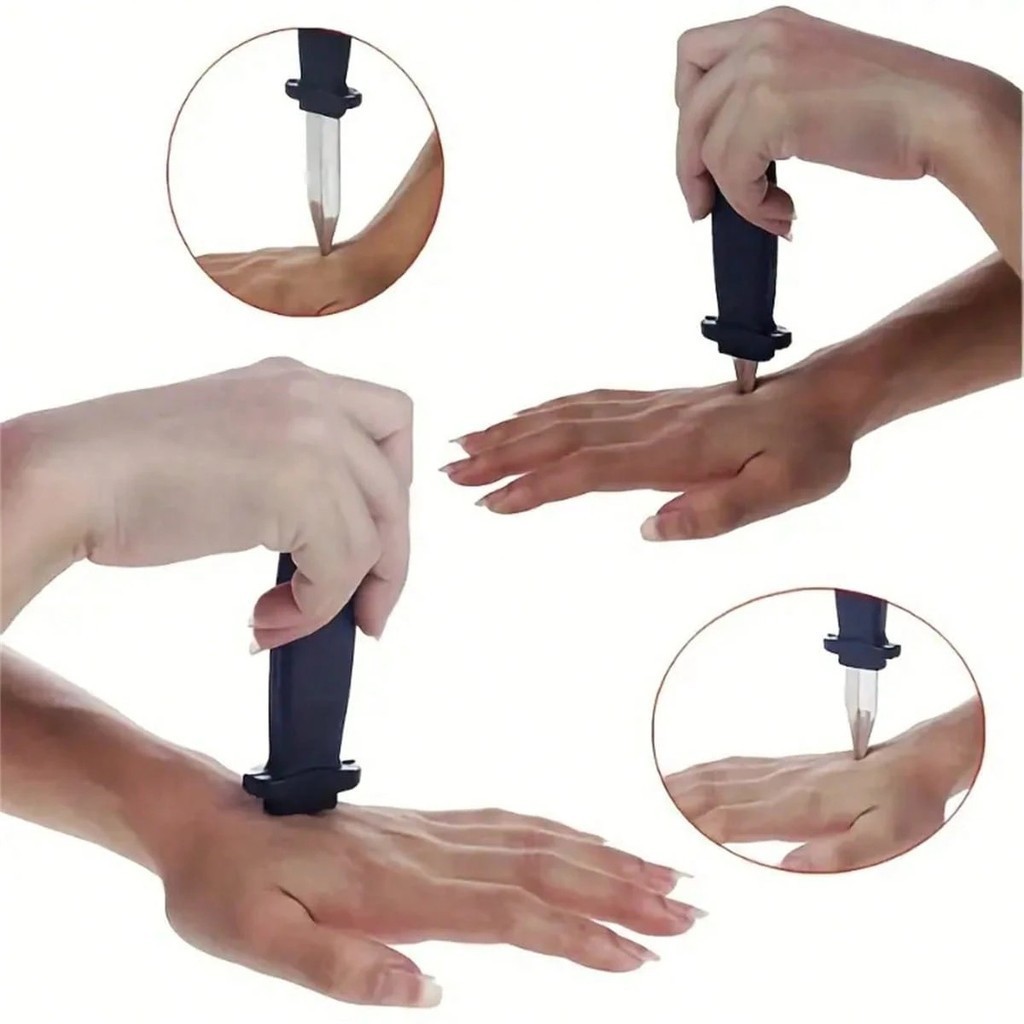 Faca falsa Mágica Brinquedo Retrátil  Truque Peg