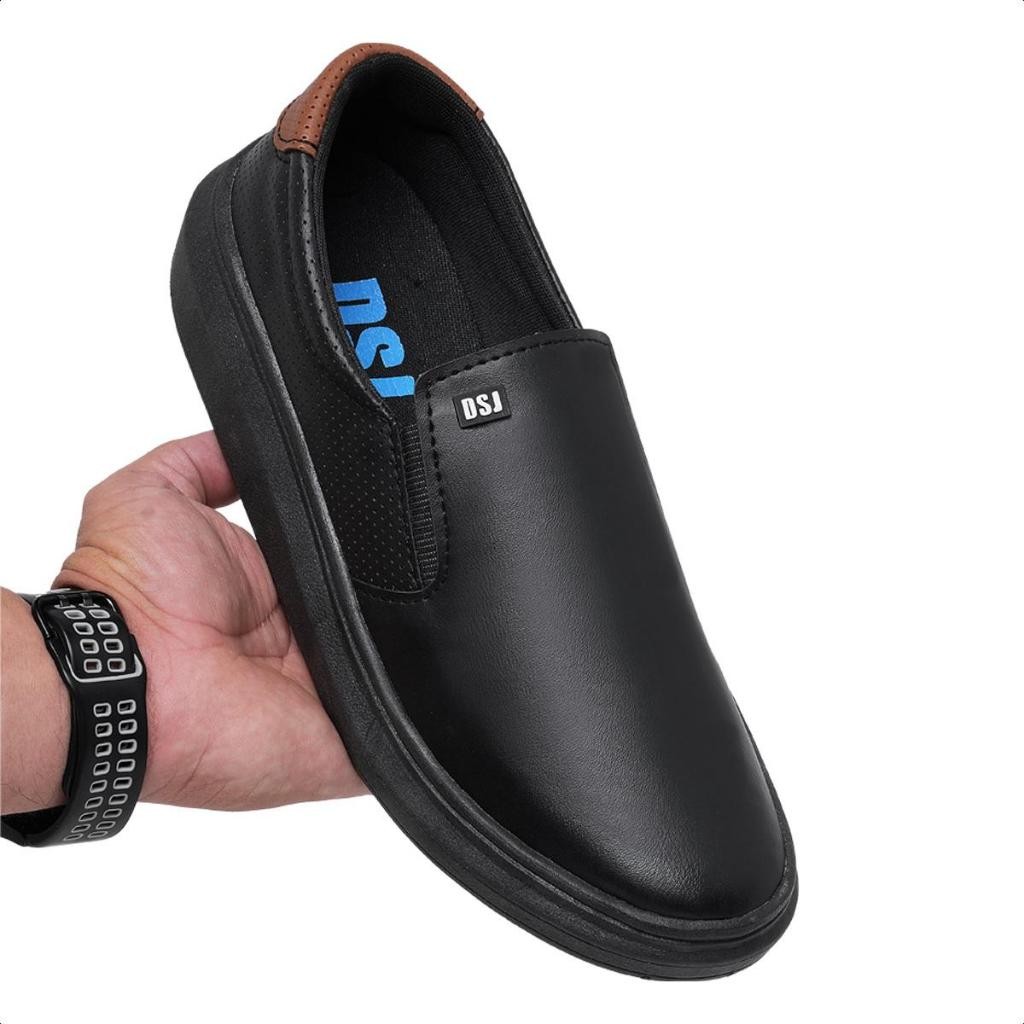 Sapatenis  Iate Slip On Masculino Sola Alta Calce 