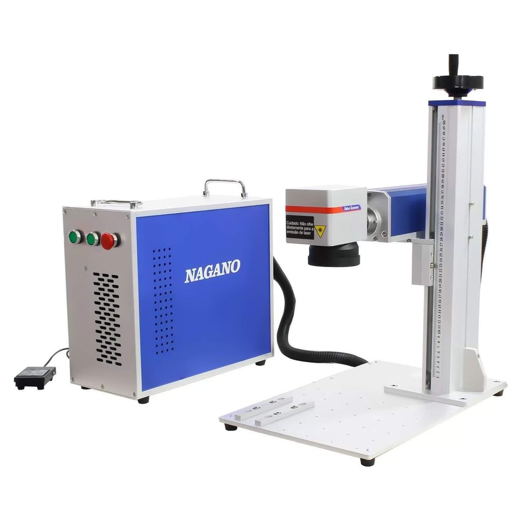 Máquina de Gravação Laser Metais Fiber Portáti