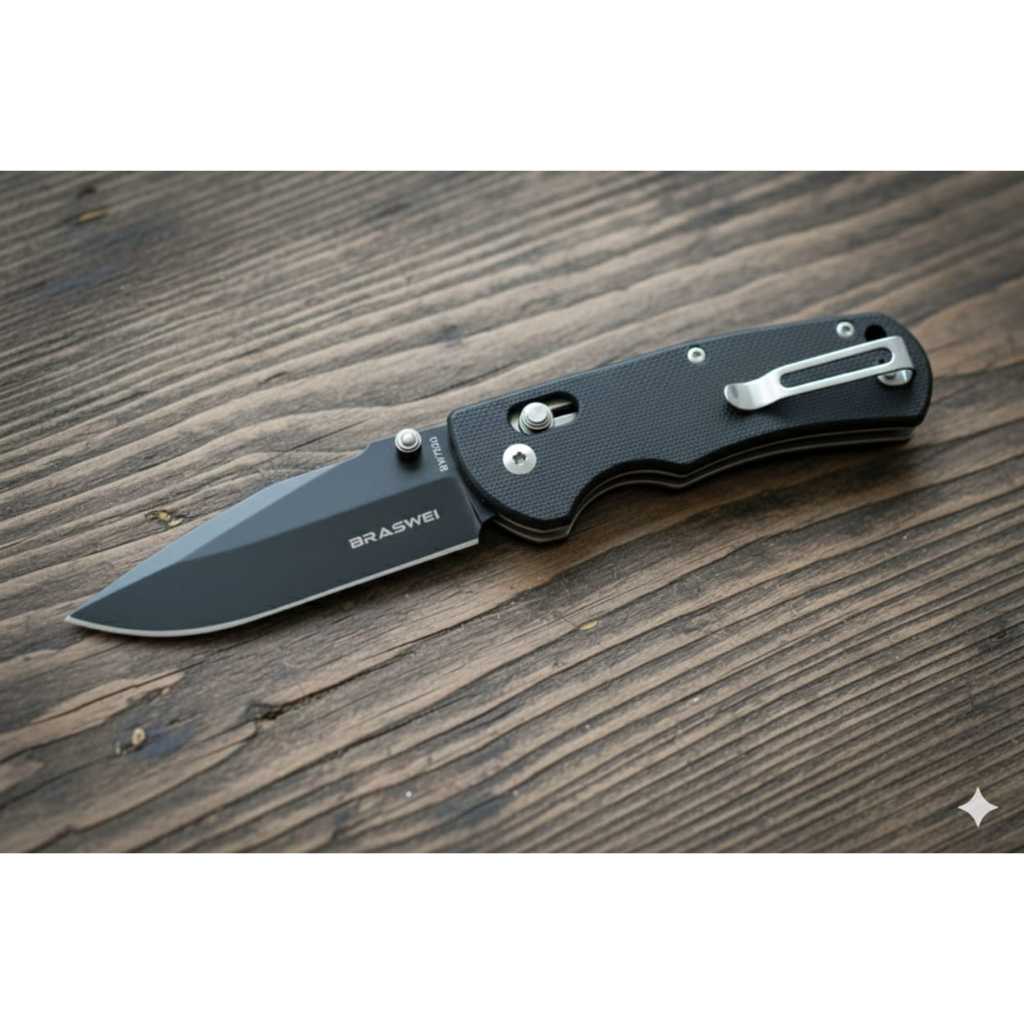 Canivete Tático Semi Automático – (Aço In