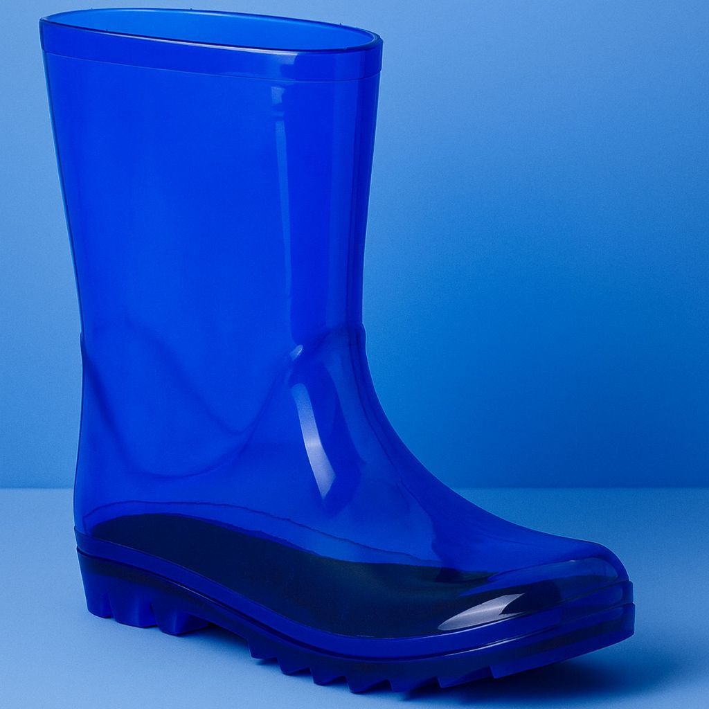 Galocha Cano Alto Infantil Masculina Transparente 