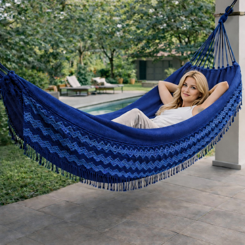 Rede De Dormir Descanso 4Metros Grande Casal Refor