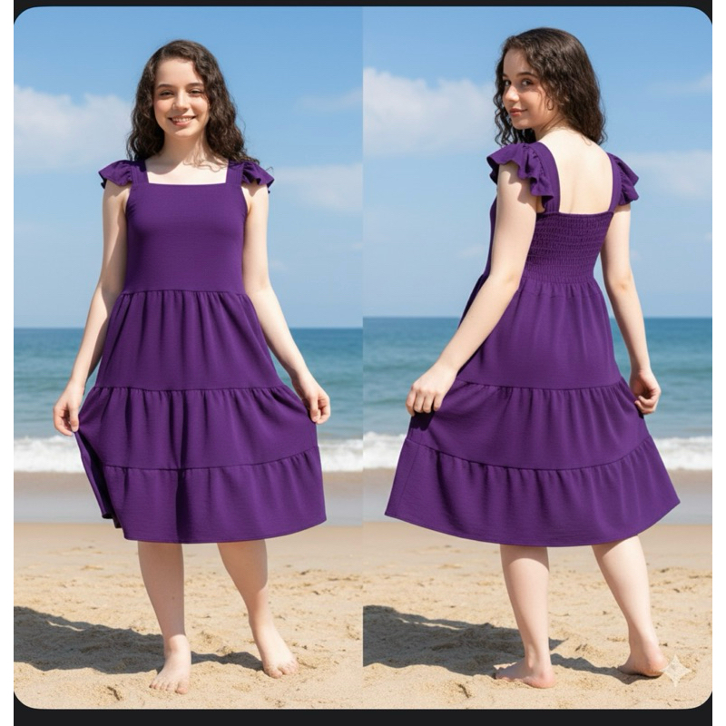 Vestido curta mídi Juvenil  3 marias