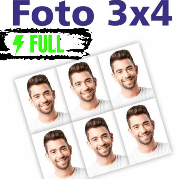 Foto 3×4 Premium 10 und- Pode variar
