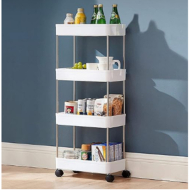 Organizador Móvel Com 4 Prateleiras Para Diversos