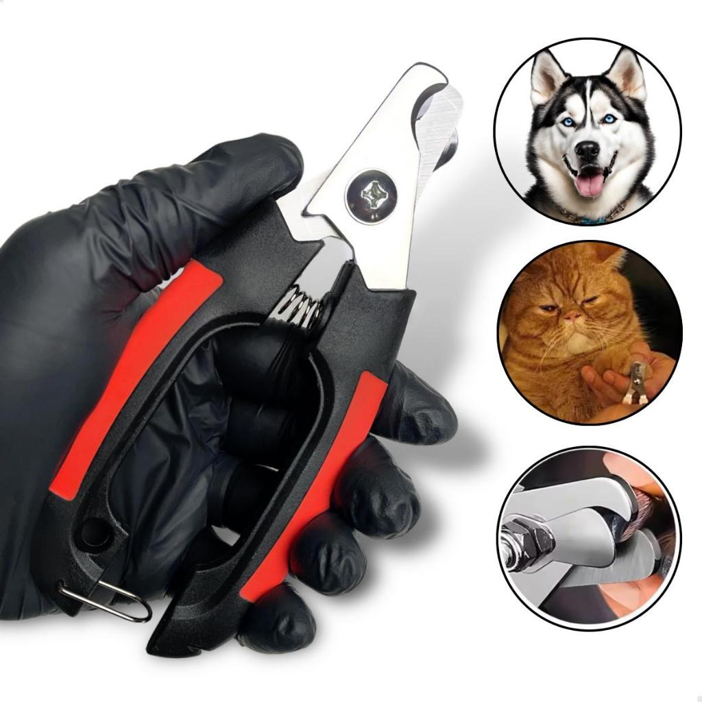 Alicate Cortador De Unhas Pet Cães Gatos 16cm Gra