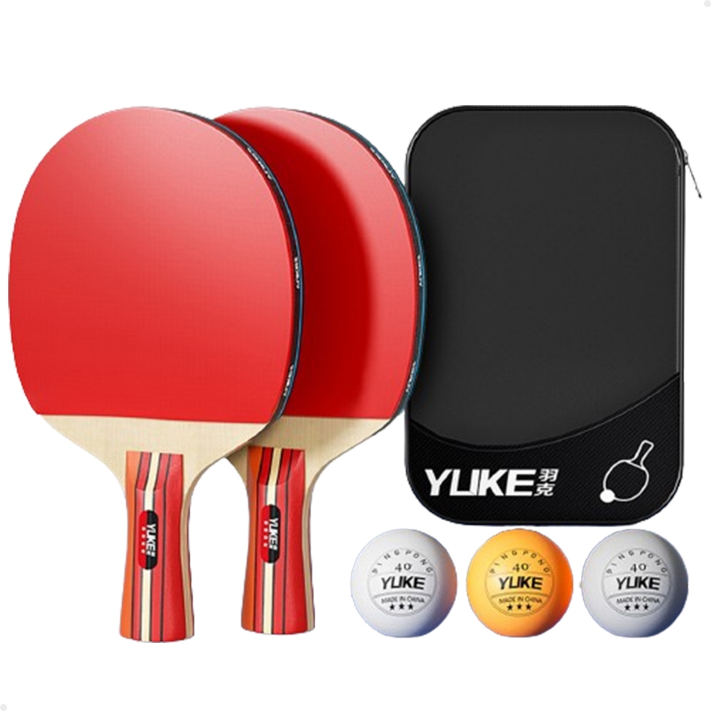Kit Ping Pong 2 Raquete Tênis de Mesa 3 Bolinha c