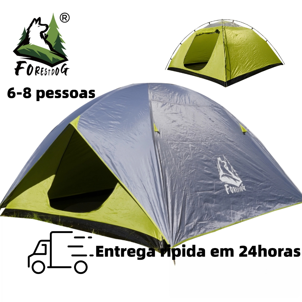 Barraca Camping 8 Pessoas Impermeavel 2000mm Acamp