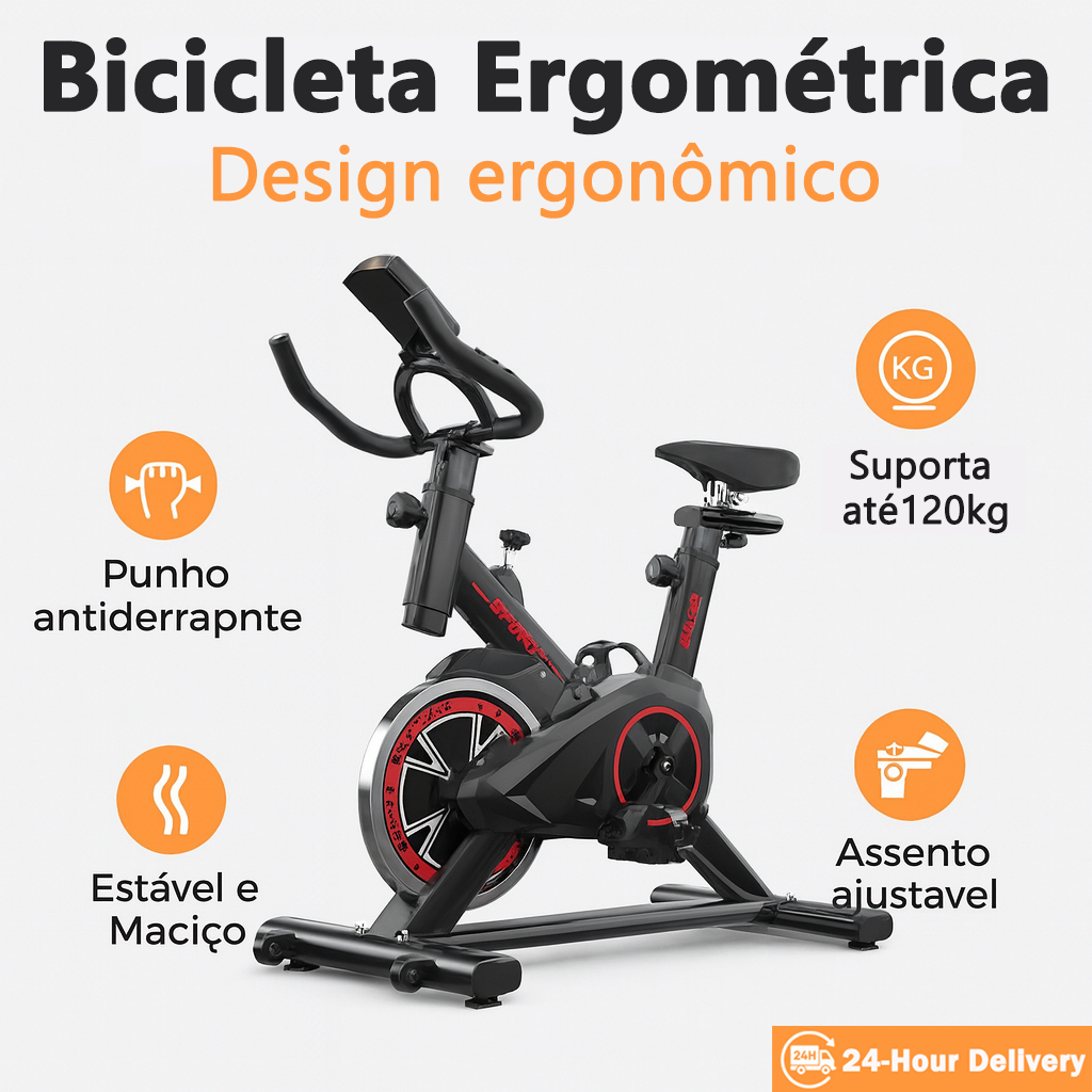 Bicicleta de Spinning Profissional 120kg | Display