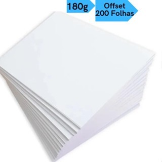 Papel Offset Opaline Liso 180g Branco Diplomata Ki