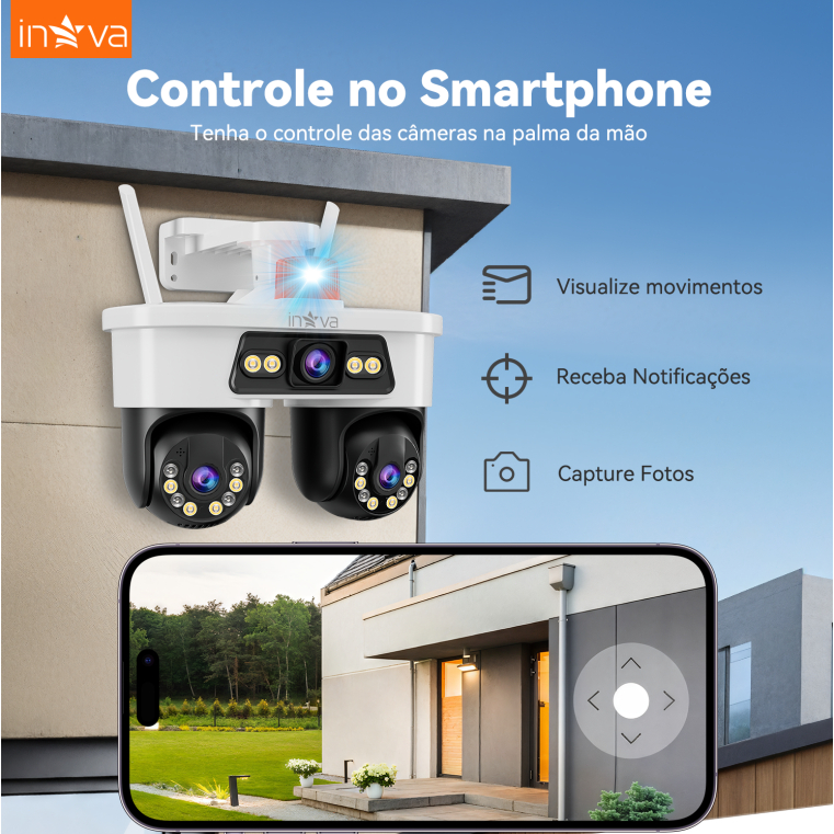 INOVA 16MP3 Lentes 10x zoom Óptico CCTV Sem Fio W