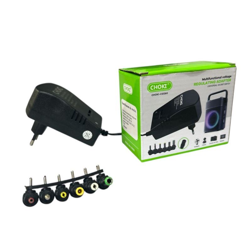 Carregador Universal CHOKI CG-260 c/7 Pinos Tensã