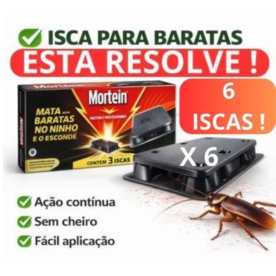 Isca Para Barata Mortein 6 Unidades Mata Ninho Eli