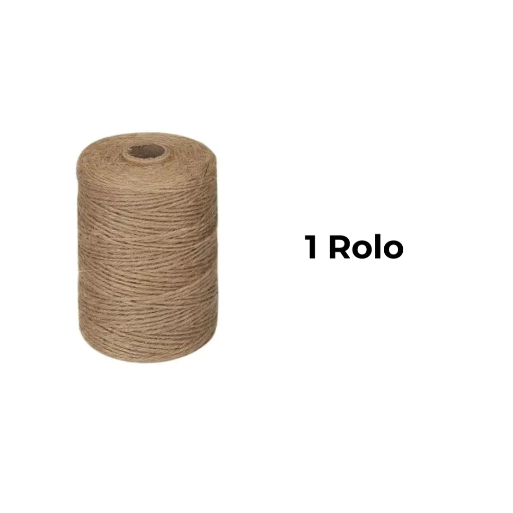 Fio De Juta Rolo 100 Metros Cordão De Juta Artesa