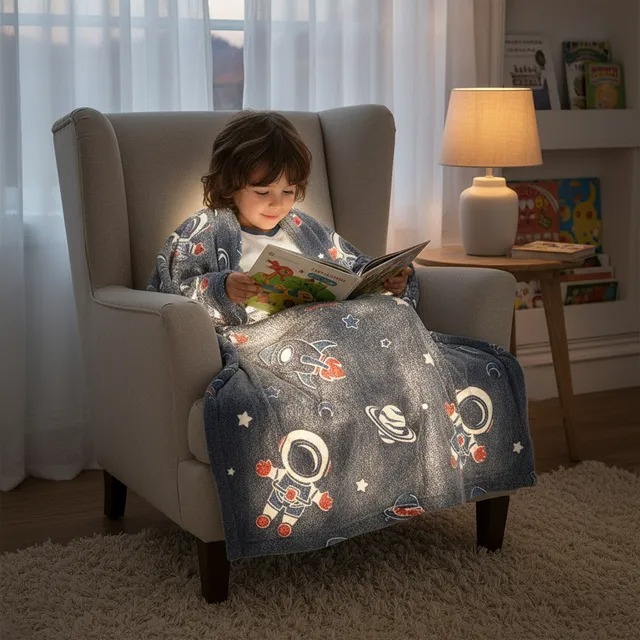 Manta Cobertor Criança  1,80×2,00 Mt Brilha 