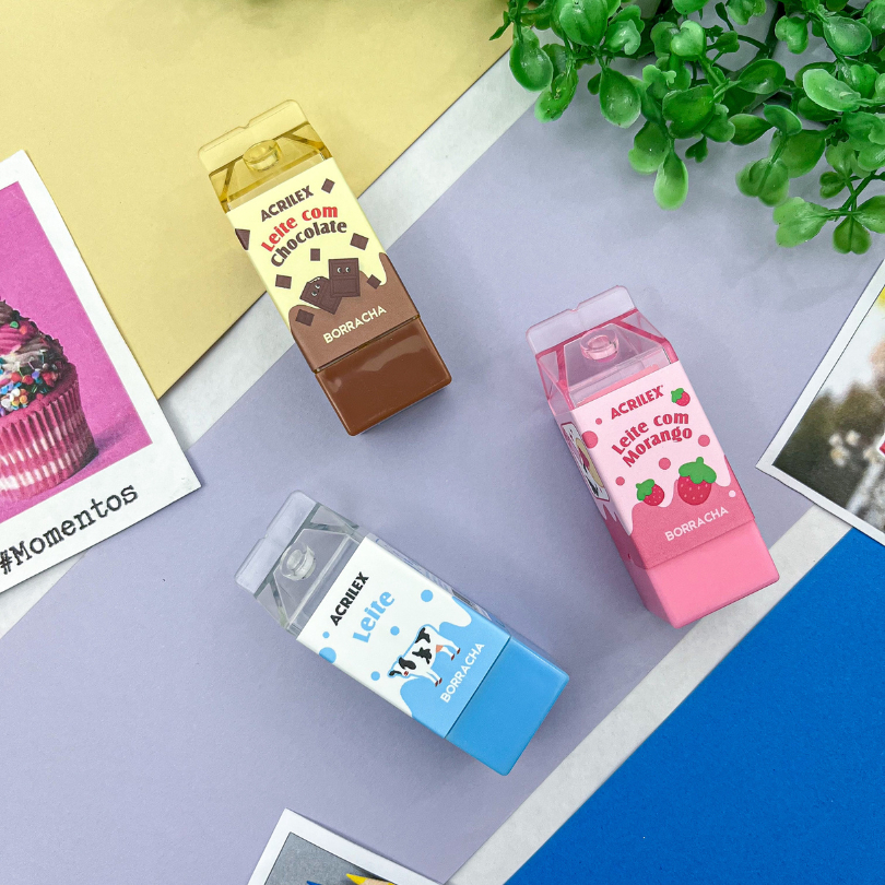 Borracha Decorada Milk Caixa de Leite – Acri