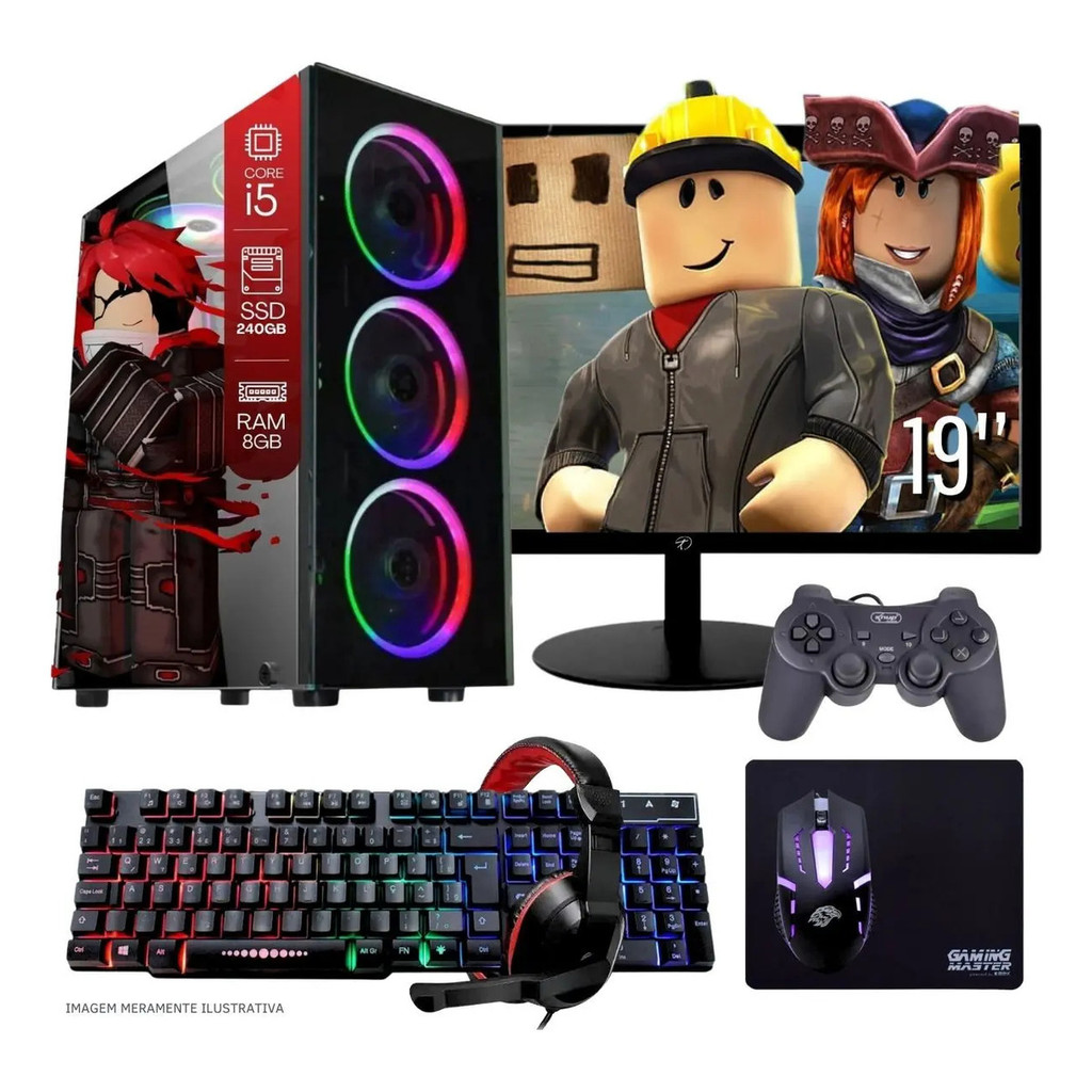 Computador Pc Gamer Completo Intel Core I5 Ssd 4gb