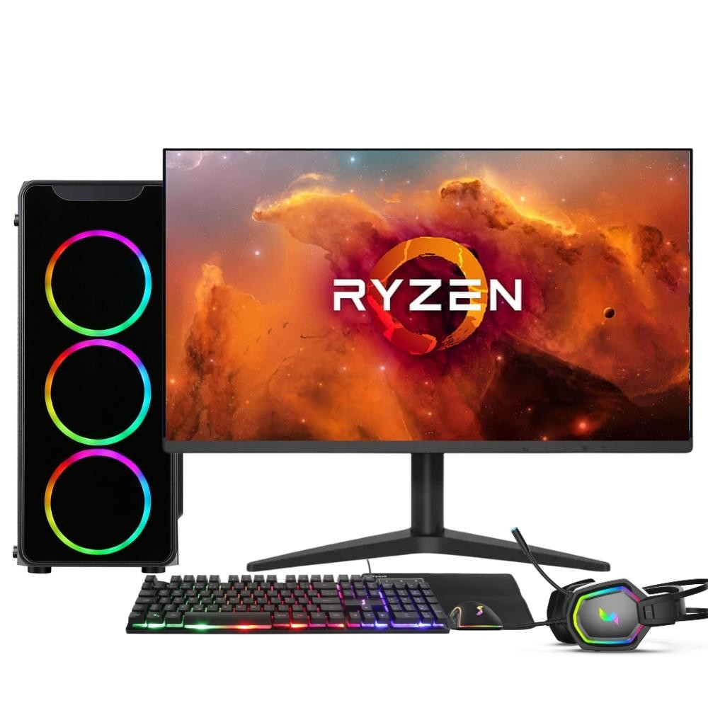 PC Gamer Completo AMD Ryzen 7 5700G, 16GB DDR4, SS