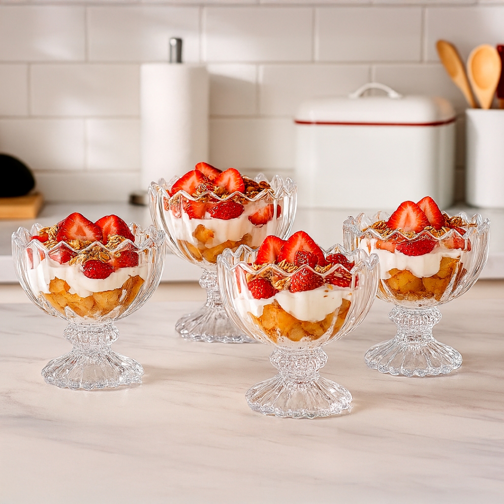 Conjunto de Taças de Vidro Lapidado 230ml Para So