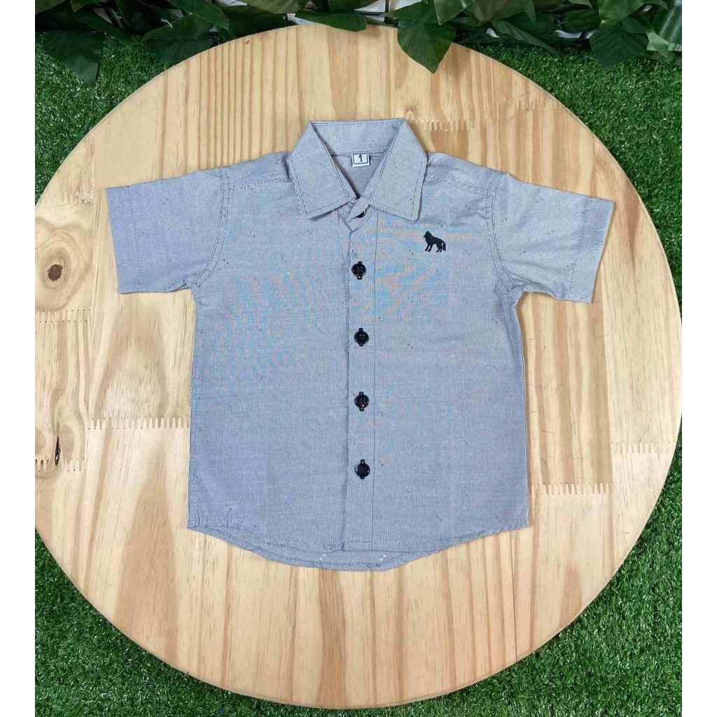 Camisa Manga Curta Cinza Claro Nick Kids
