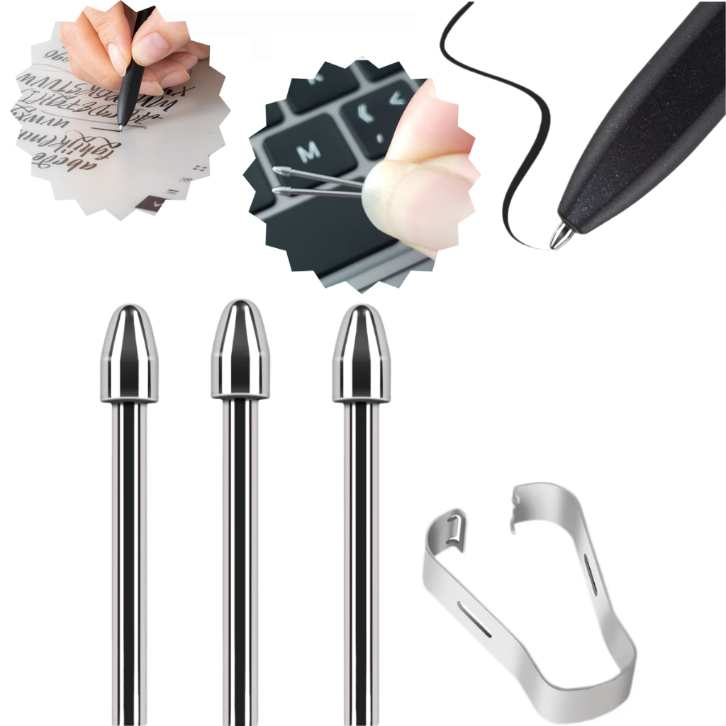 Kit 3 Pontas Metal Para Caneta S Pen Samsung Tab S