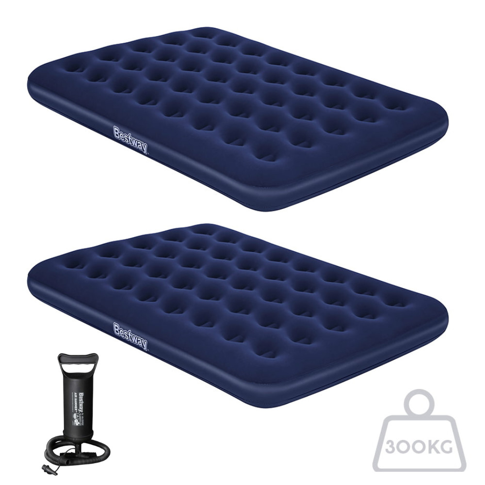 Kit 2 Colchões Infláveis Casal Bestway com Bomba