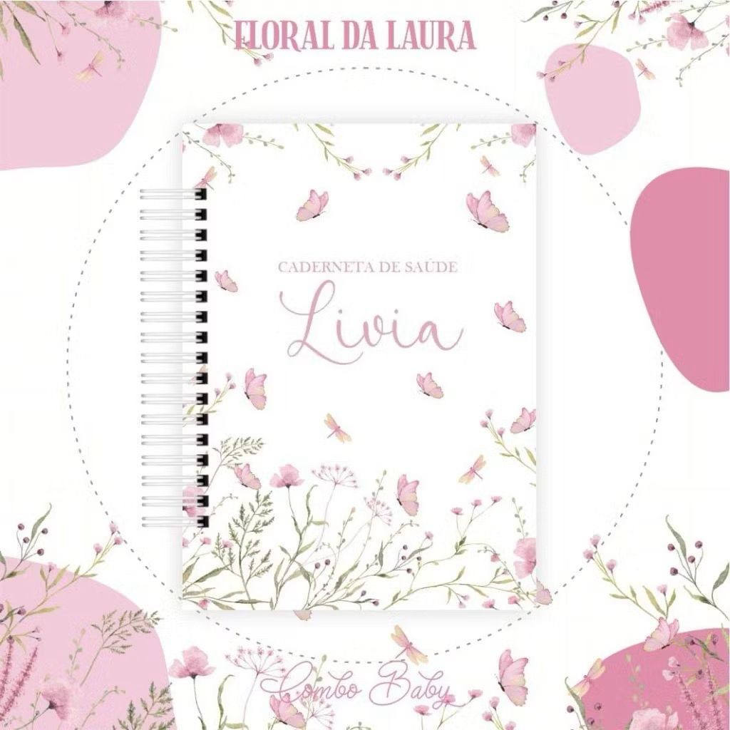 Caderneta De Vacinação Saúde Menina Personaliza