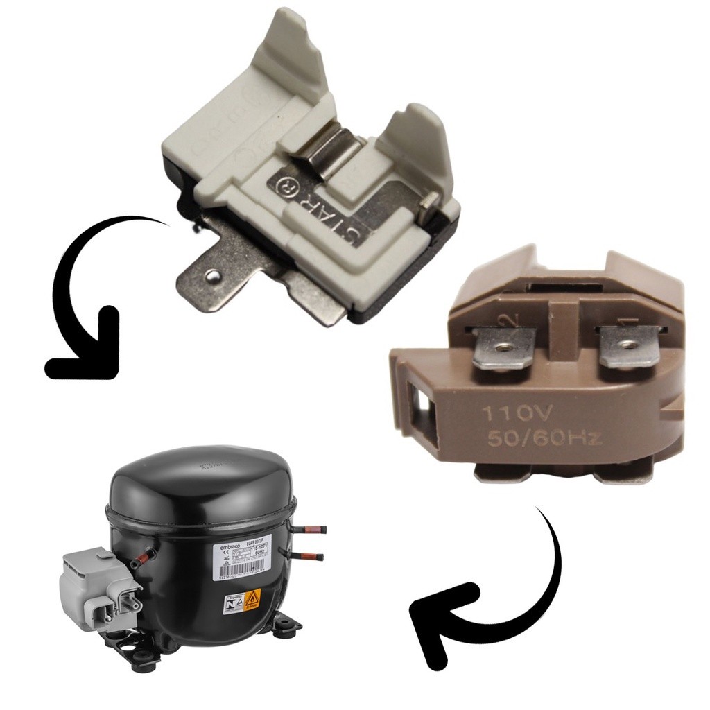 Relé Ptc E Protetor Térmico Geladeiras E Freezer