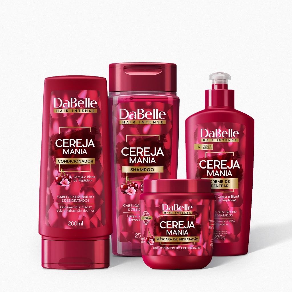 Kit Essencial Cereja Mania DaBelle Hair – 4 