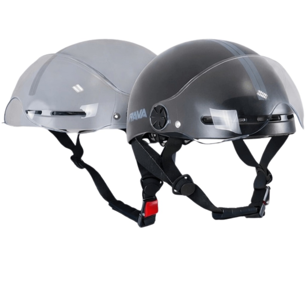 Capacete Coquinho Moto Elétrica E-bike Rava Com V