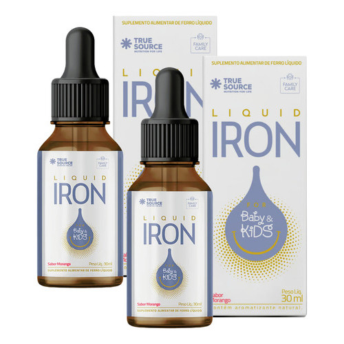 2x Multivítaminico Ferro Liquid Iron Kids True So