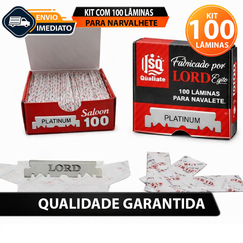 Lâminas 1/2 P/ Barbeador Navalha 100un Inox Plati