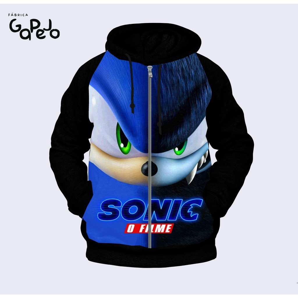 BLUSA AGASALHO MALHA CHIMPA SONIC BEMXMAL