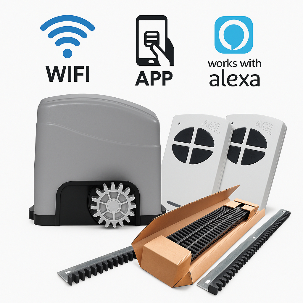 Motor Wifi Para Portão Eletrônico de Correr Izzy