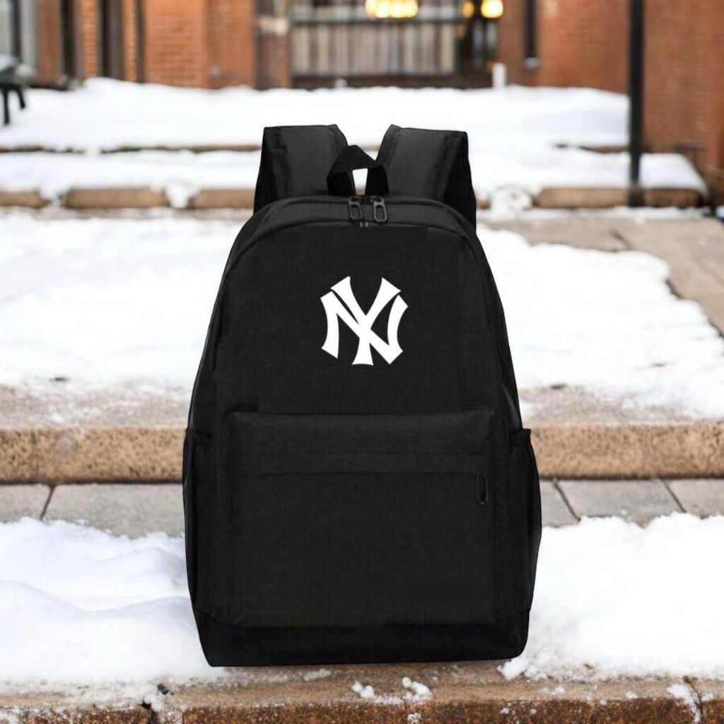 Mochila Unissex Espaçosa com Bolso Lateral Grande