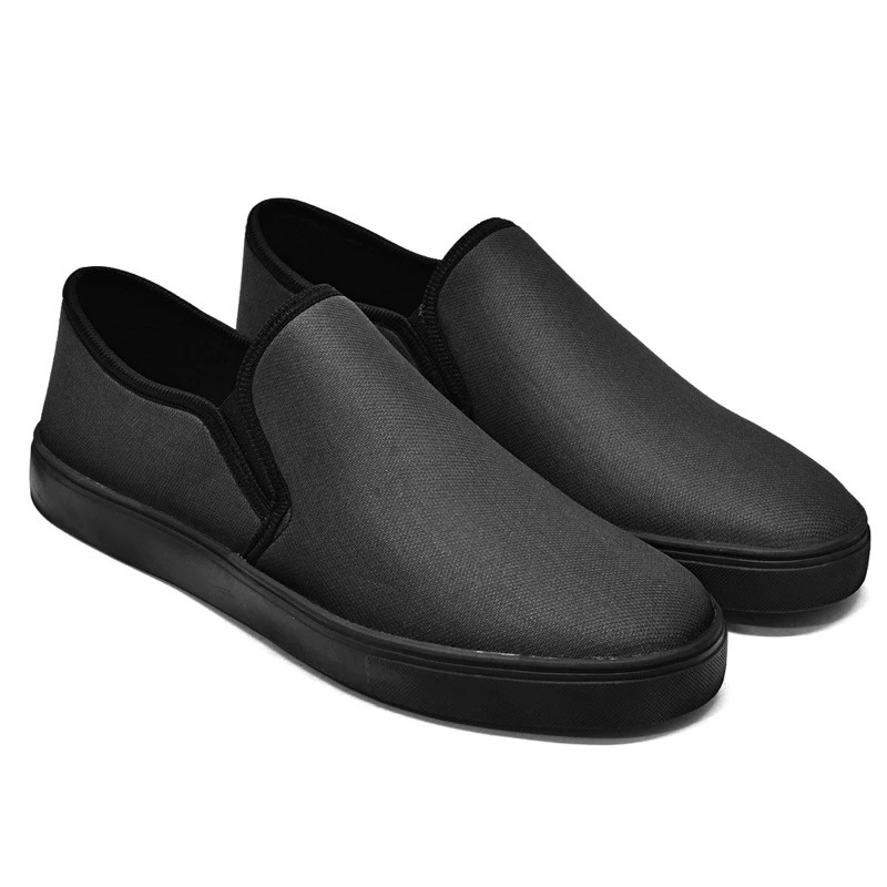 Tênis Iate Masculino Slip On Preto Estiloso Leve 