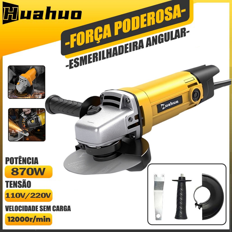 Esmerilhadeira Lixadeira Angular 870w 100mm 4.1/2 