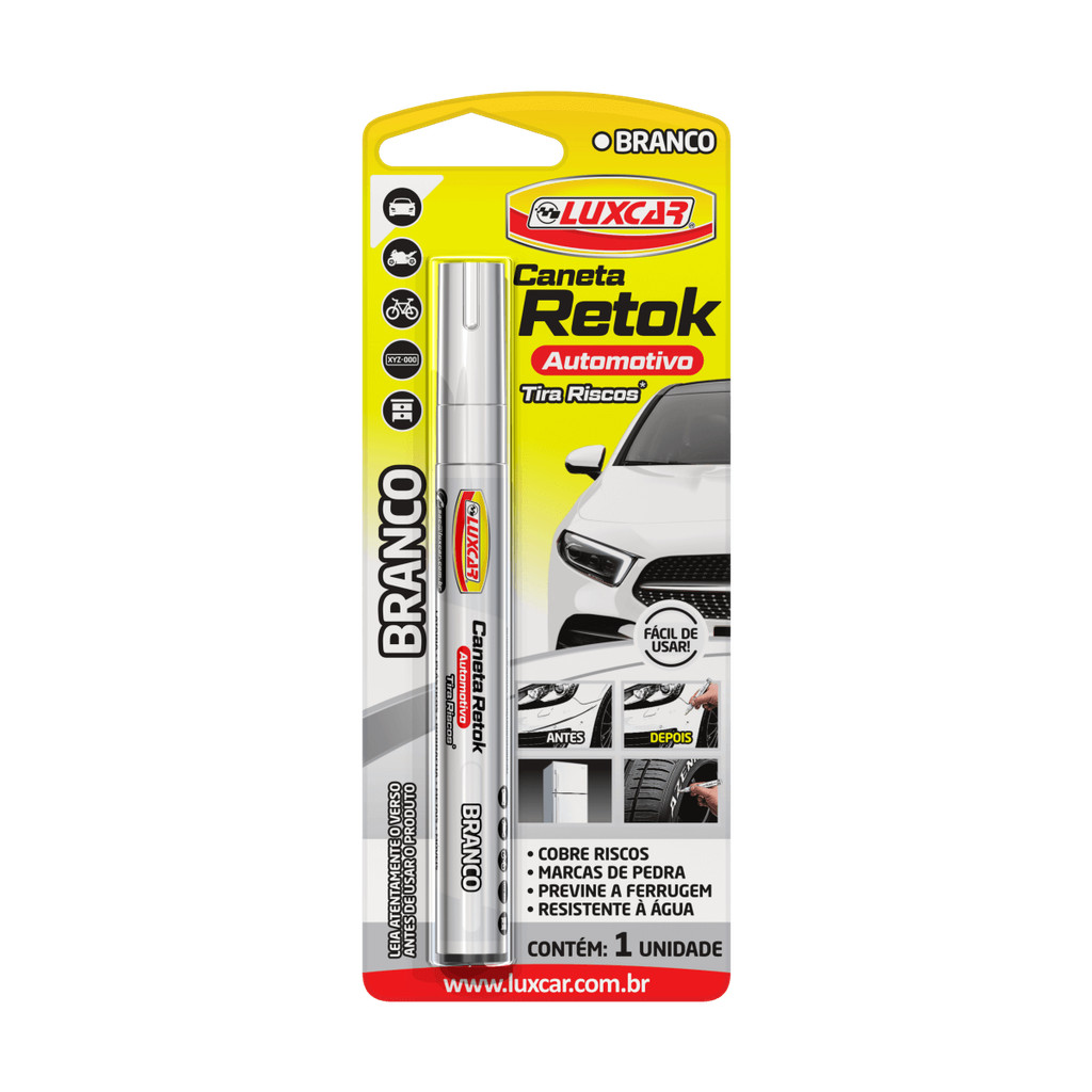 CANETA RETOK AUTOMOTIVO LUXCAR – BRANCO