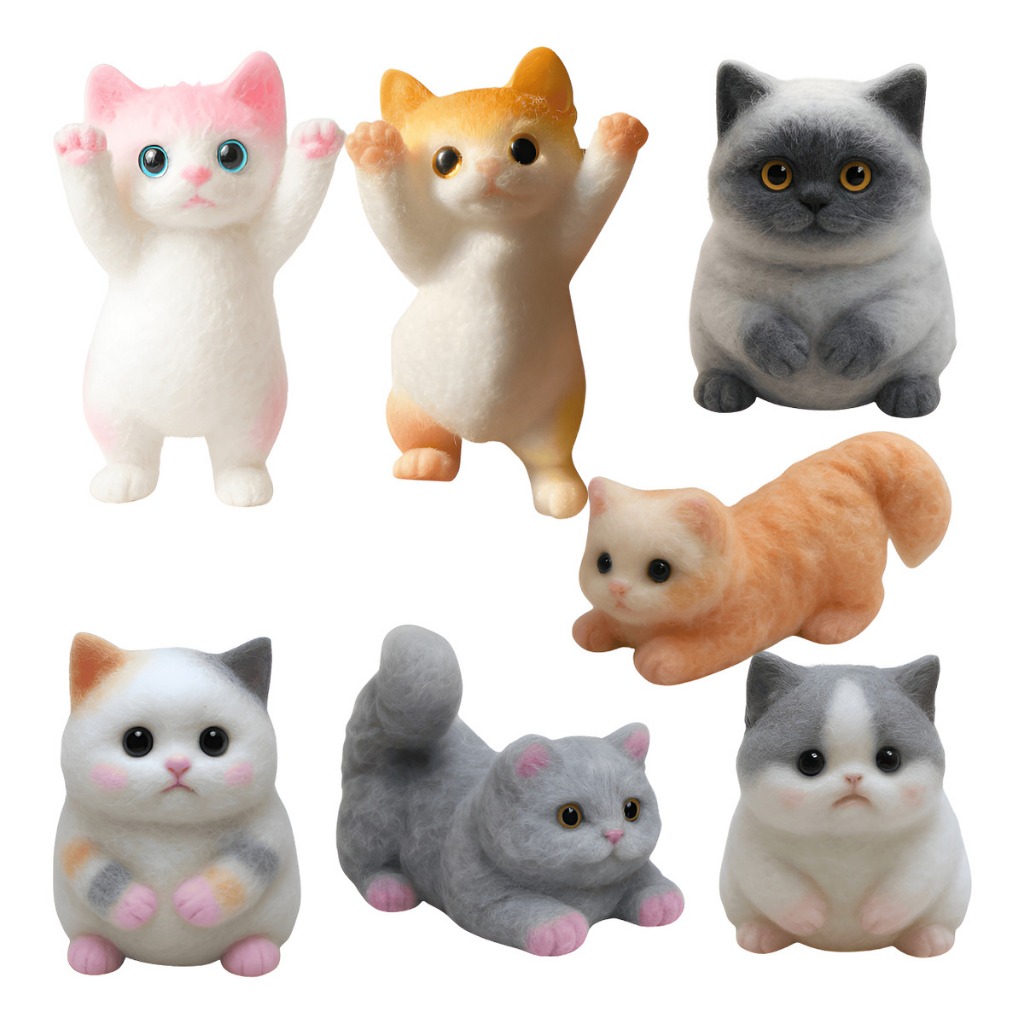 Squishy Gatinho Anti Stress Taba Macio Aperta Volt