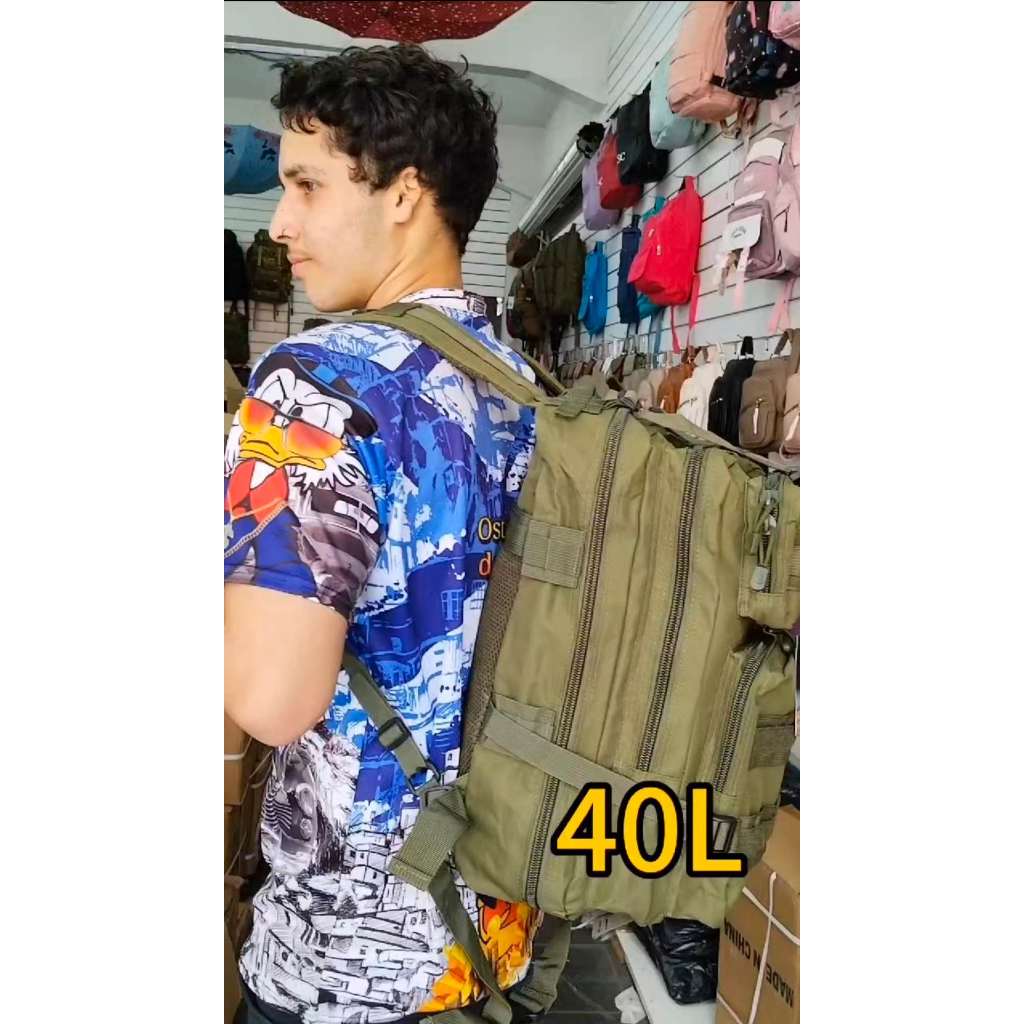Mochila militar tática, 30L, 40L, 50L, reforçada