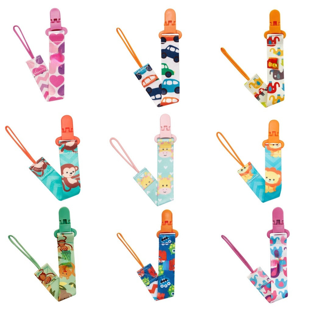 Kit  1/2/3/4/5 Prendedor De Chupeta Com Trava Com 