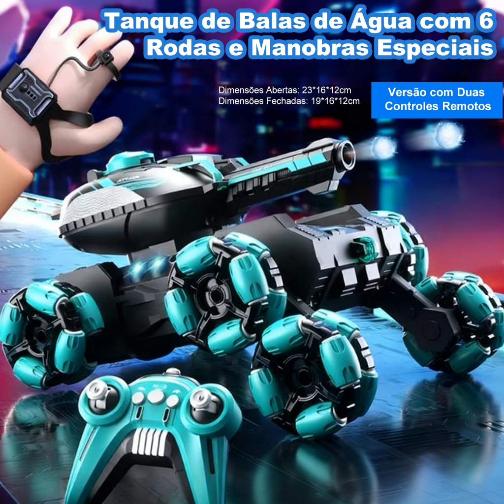 Carro de Controle Remoto Stunt 360°-Transformaç�