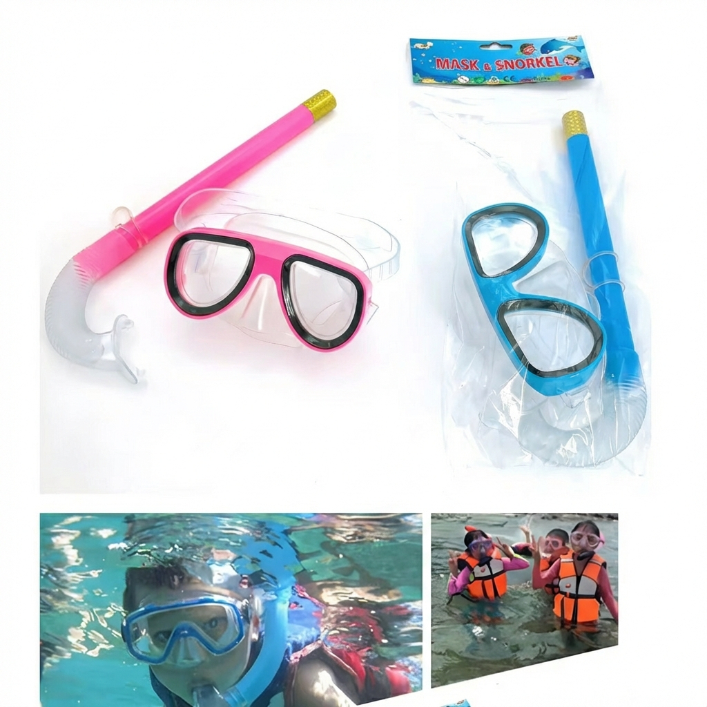 Kit Mergulho Infantil Máscara e Snorkel Óculos N