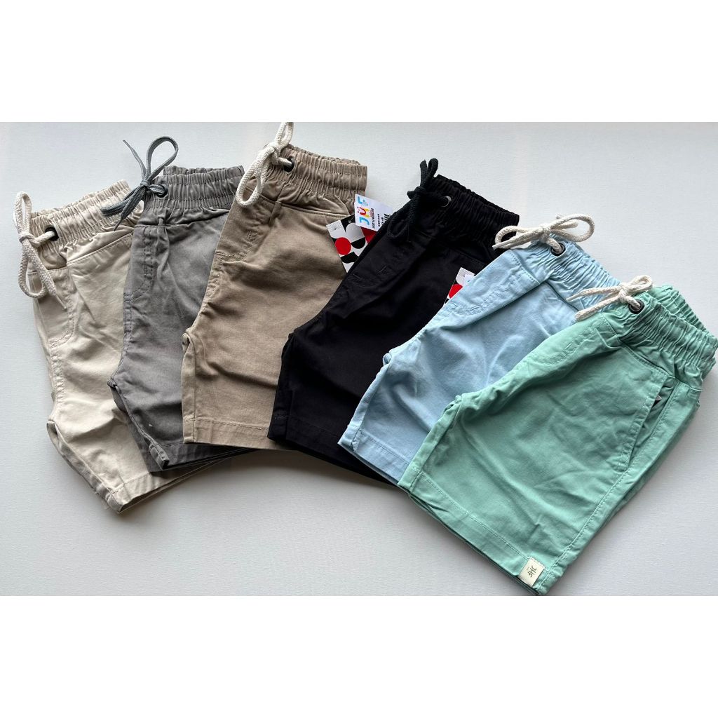 Short Sarja Brim Bebê Infantil Juvenil Bermuda c/