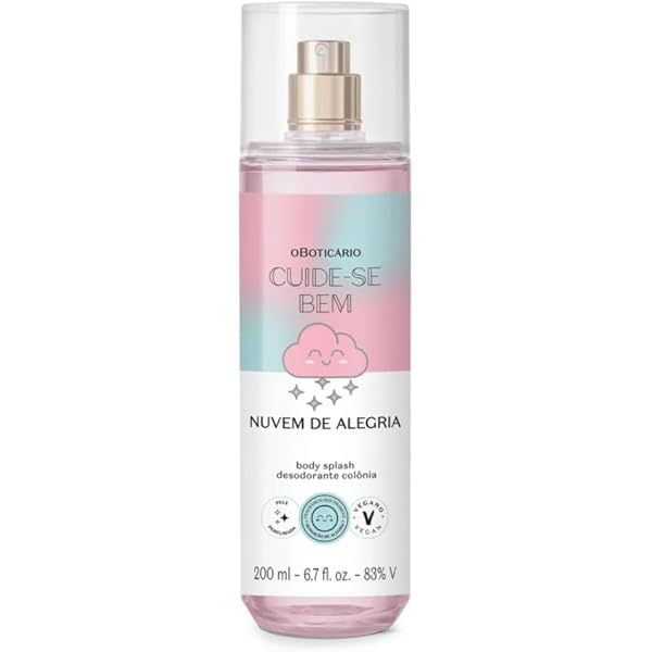 Body Splash Nuvem de Alegria: Leveza com um toque 