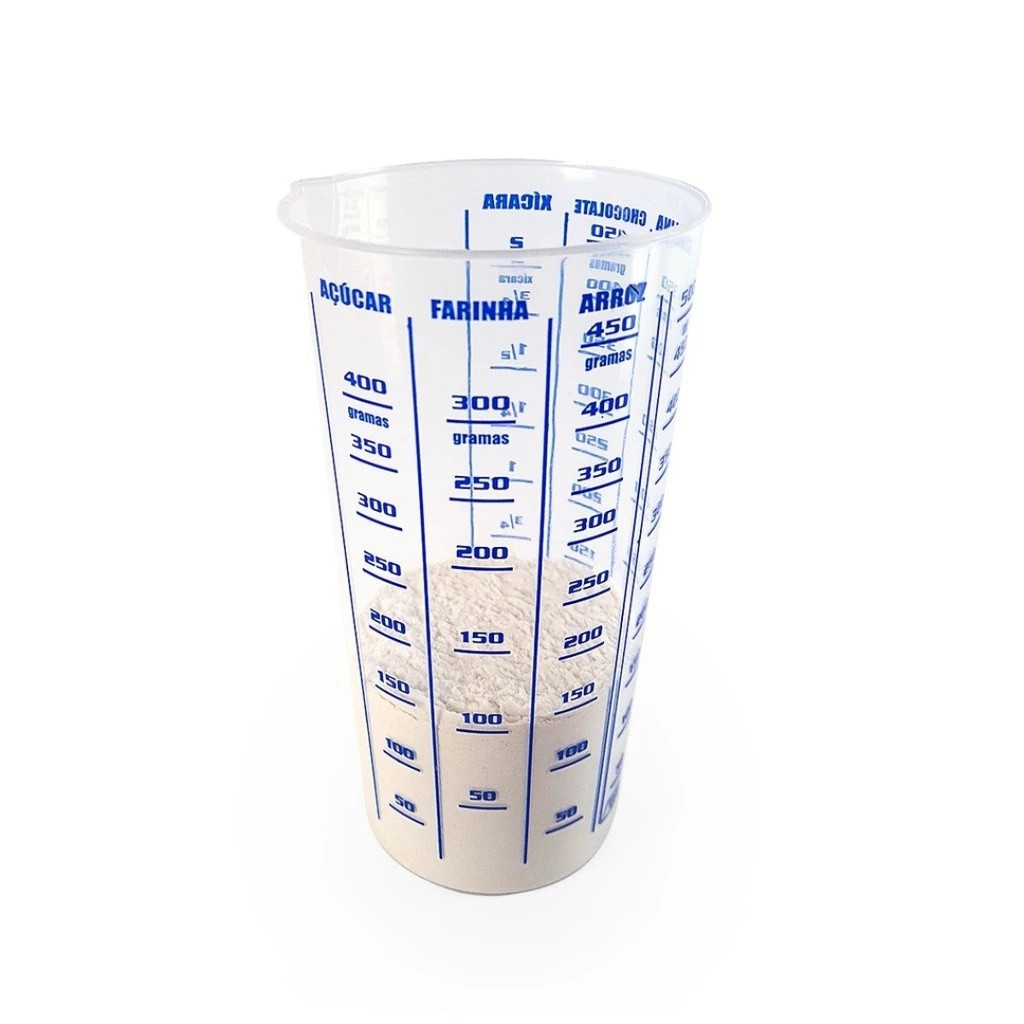 Copo Plástico Graduado Dosador Receitas para Cozi