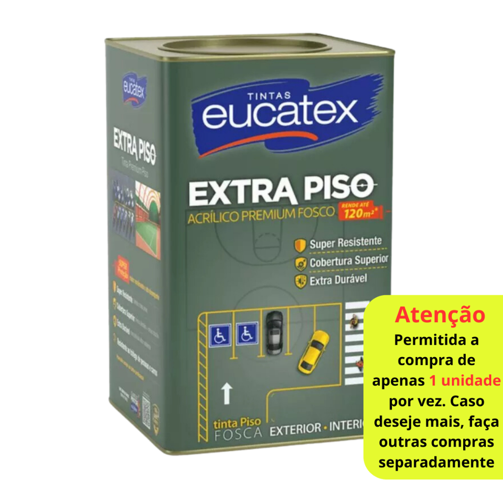 Tinta Acrilica Eucatex Premium Extra Piso Lata 18l