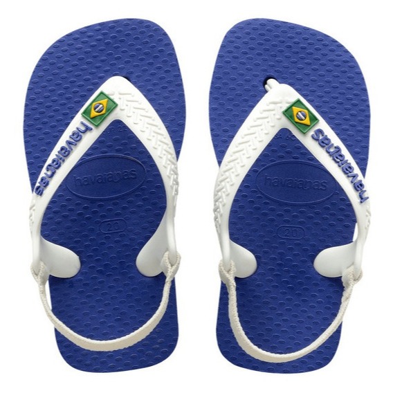 Chinelo Infantil Havaianas New Baby Brasil Logo