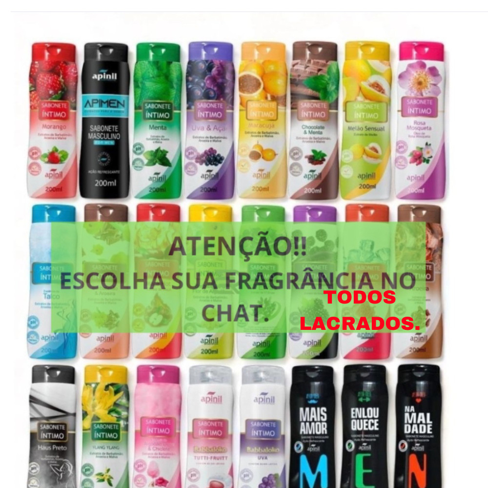 KIT 12 Sabonete Íntimo Feminino 210ml APINIL R