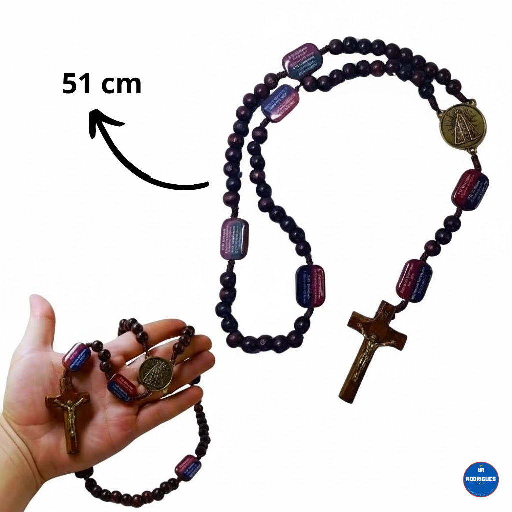 Terço Da Contemplação Dos Mistérios Madeira No